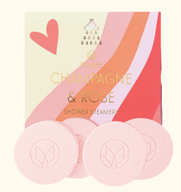 Champagne and Rose Shower Steamer - The Gray Dragon