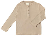 Adams Ribbed Henley Long Sleeve Shirt - Various Colors