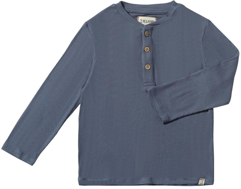 Adams Ribbed Henley Long Sleeve Shirt - Various Colors