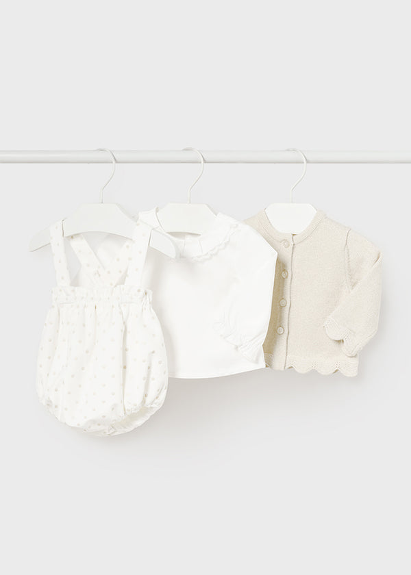 Ivory Romper Set - 3PC