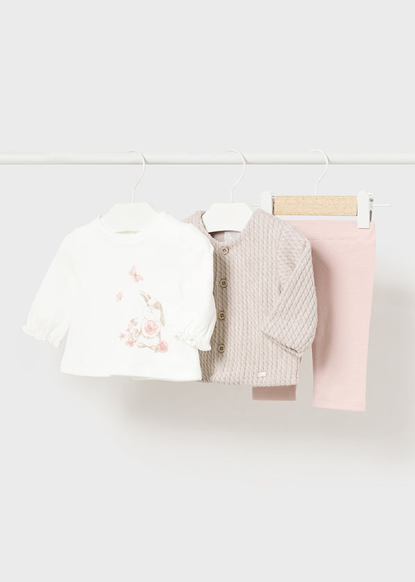 3 Piece Bunny Set - Layette Girl