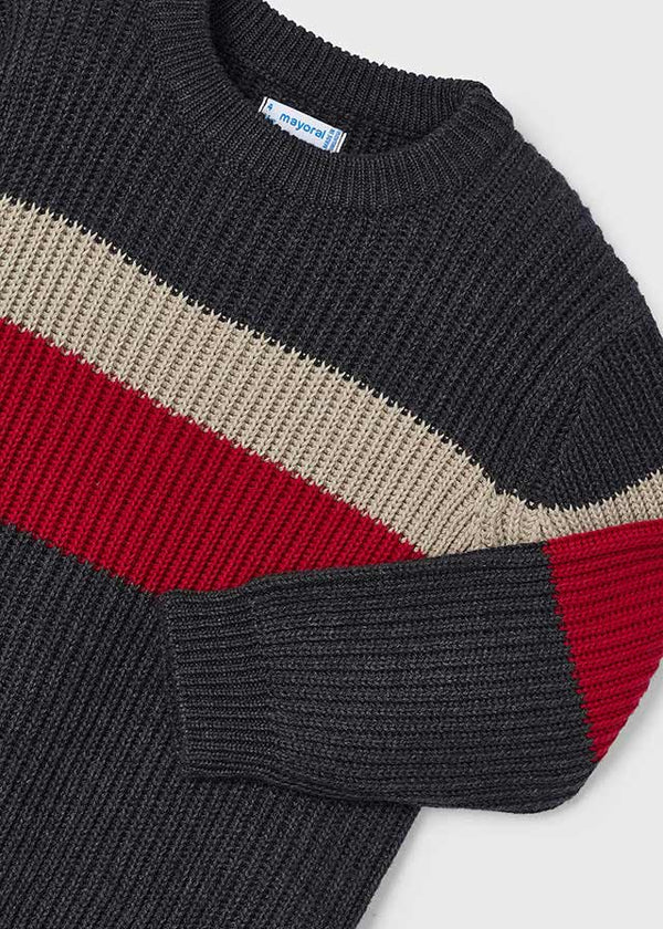 Boy Striped Ribbed Sweater