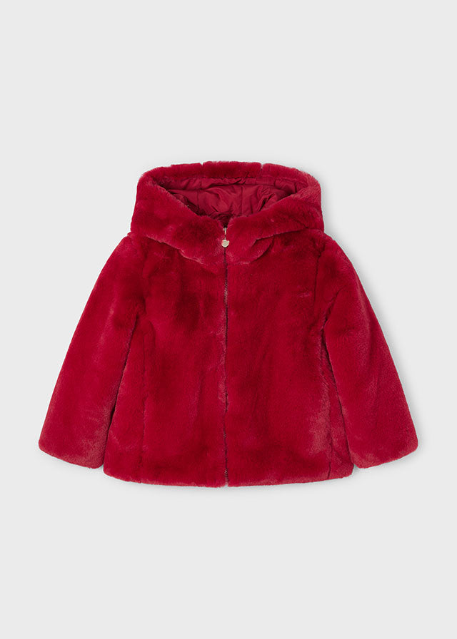 Cherry Faux Fur Coat