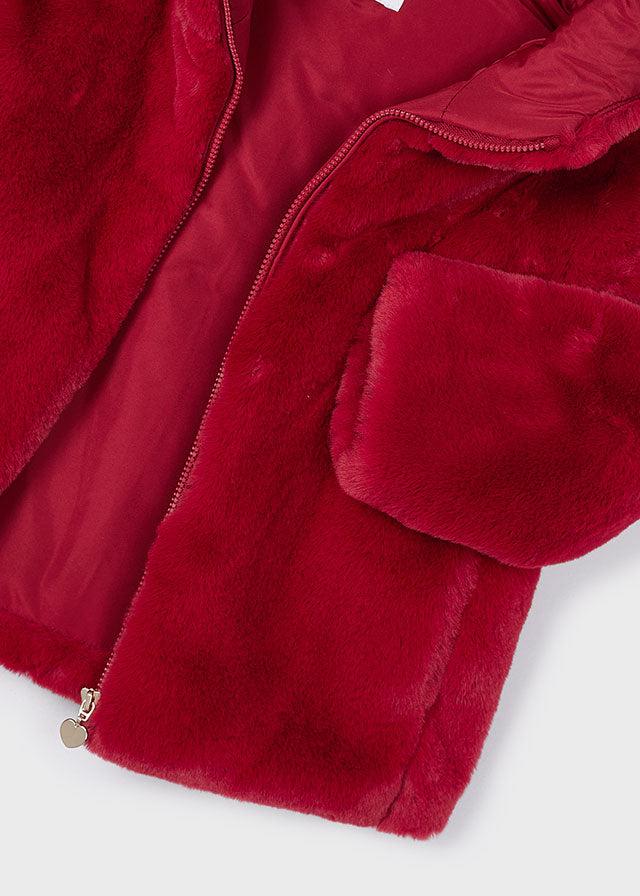 Cherry Faux Fur Coat