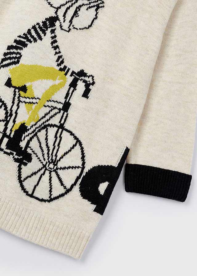 Knit Dress - Girl on Bike