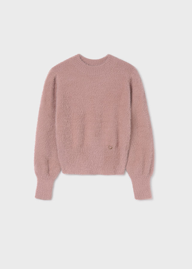 Faux Fur Pink Sweater