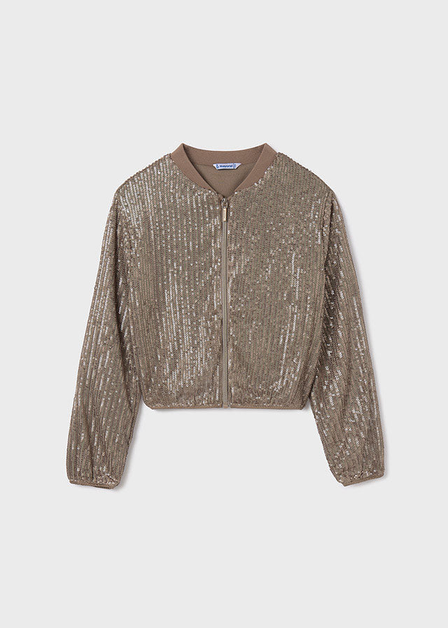 Sequin Bomber Jacket, Girl