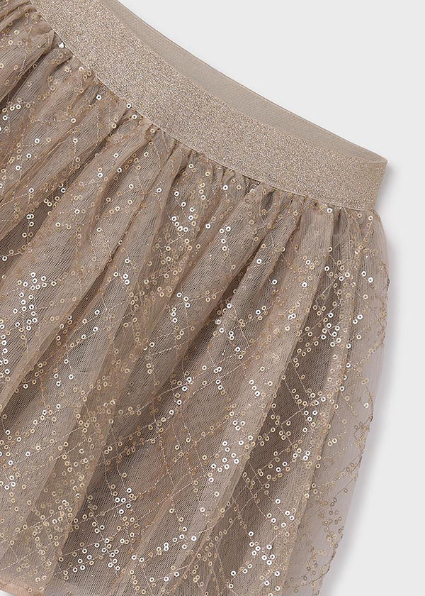 Golden Tulle Skirt