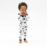 Black & White Halloween Long Sleeve Loungewear Set