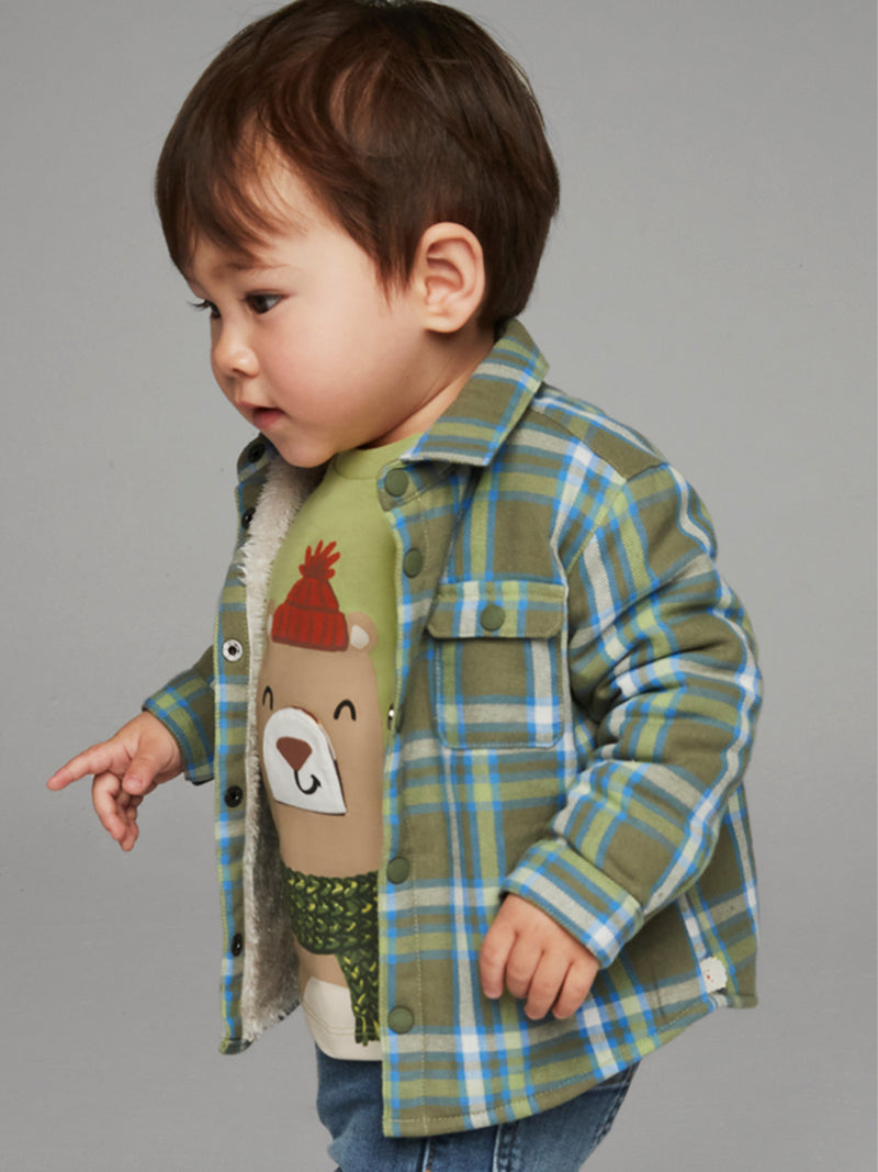 Baby Boy Sherpa Lined Shirt