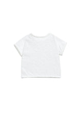 White PlayUp T-shirt with a Kangaroo Pocket