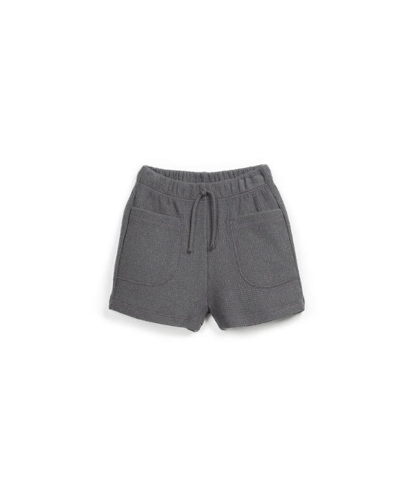 Charcoal Gray Rib Shorts