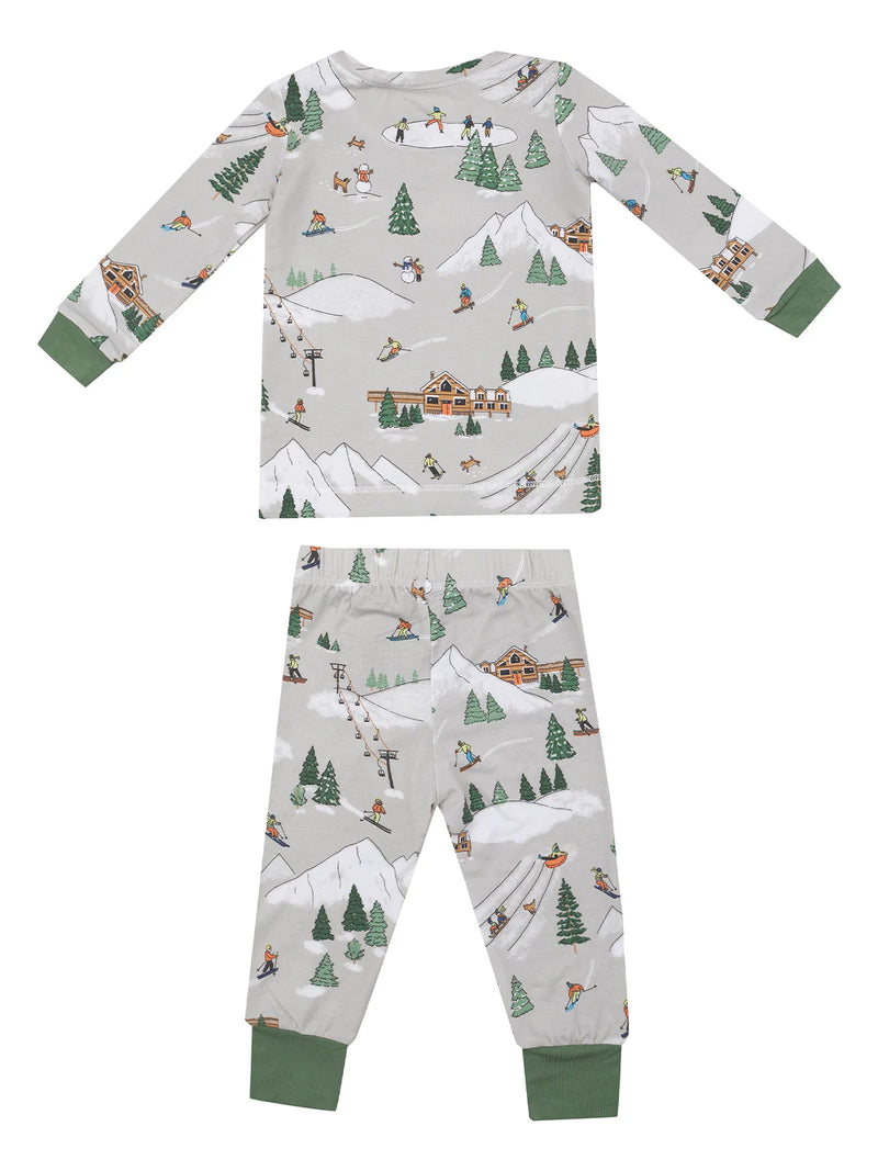 Winter Fun Skiers - Long Sleeve Loungewear Set