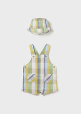 Newborn Dungarees with Bucket Hat