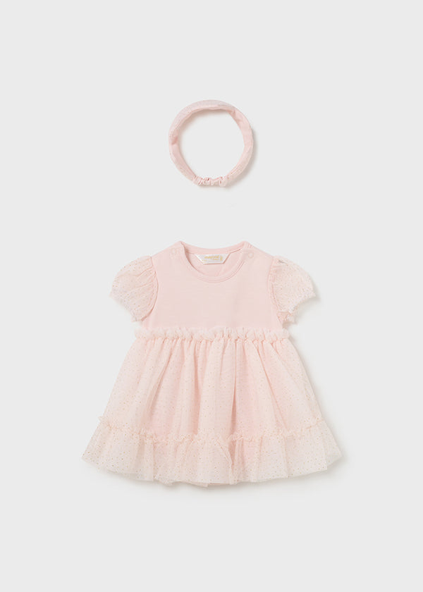 Baby Tulle Romper with Crown