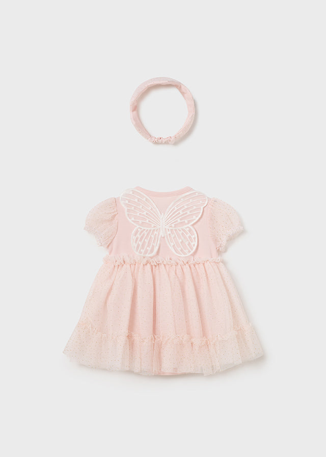 Baby Tulle Romper with Crown