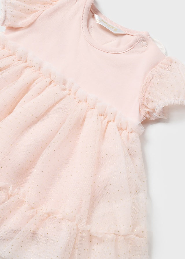 Baby Tulle Romper with Crown