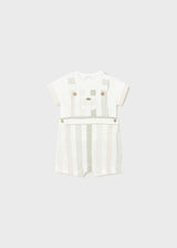 Newborn 2-piece linen set striped