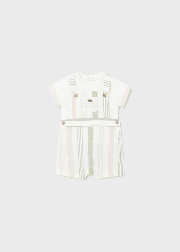 Newborn 2-piece linen set striped