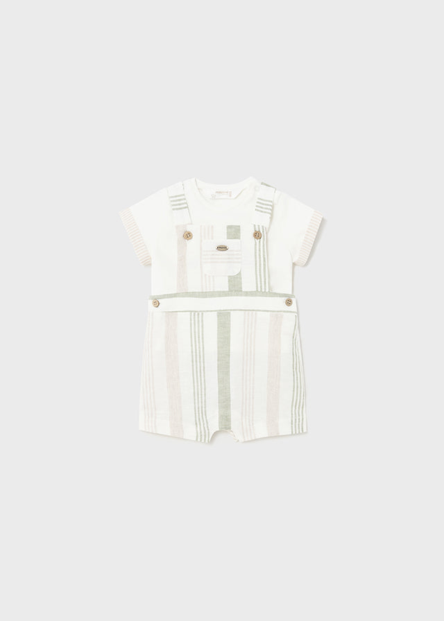 Newborn 2-piece linen set striped