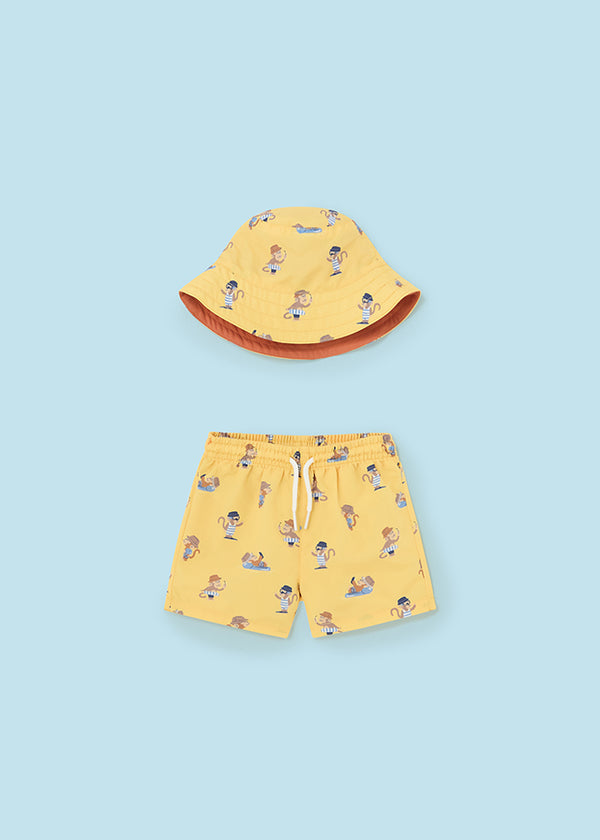 Baby Swim Trunks with Hat