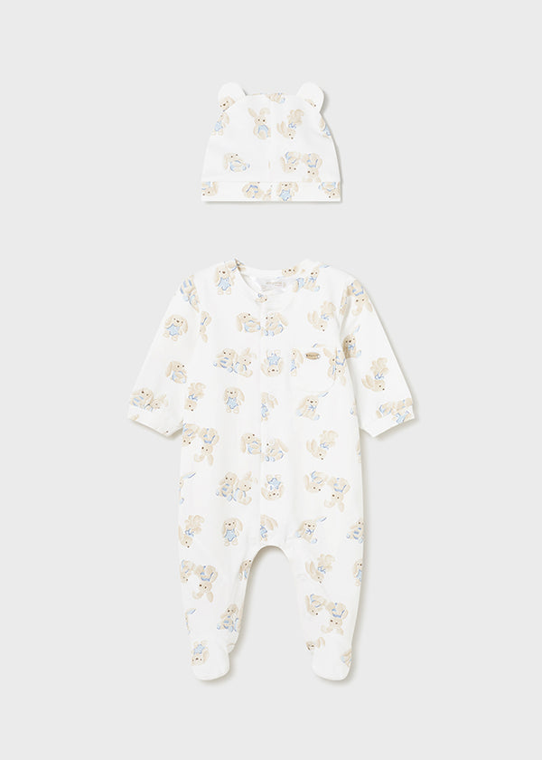 Newborn Footed One-Piece Bunny Outfit