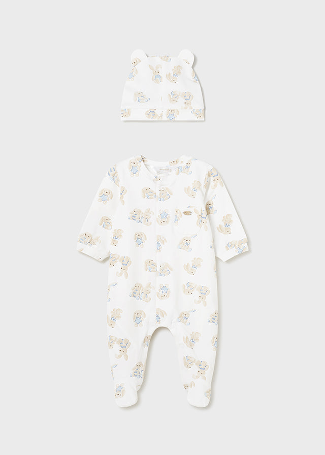 Newborn Footed One-Piece Bunny Outfit