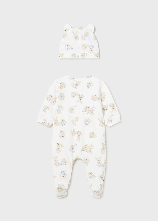 Newborn Footed One-Piece Bunny Outfit