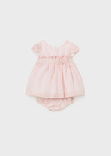 Baby Girl Chiffon Dress and Bloomer Set