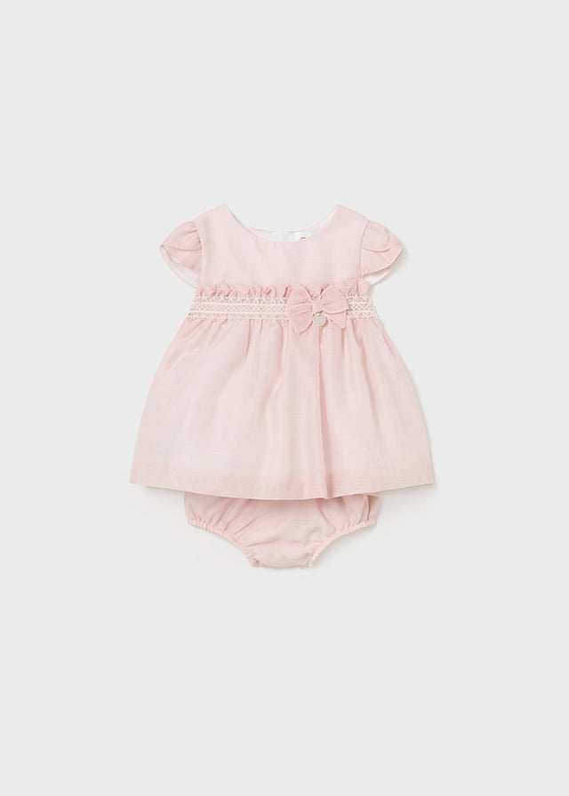 Baby Girl Chiffon Dress and Bloomer Set