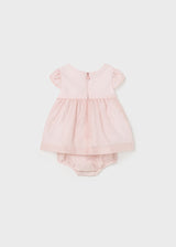 Baby Girl Chiffon Dress and Bloomer Set