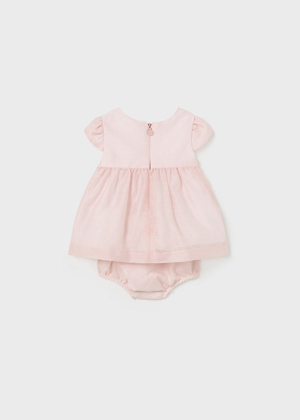 Newborn chiffon dress and bloomer set