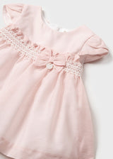 Baby Girl Chiffon Dress and Bloomer Set