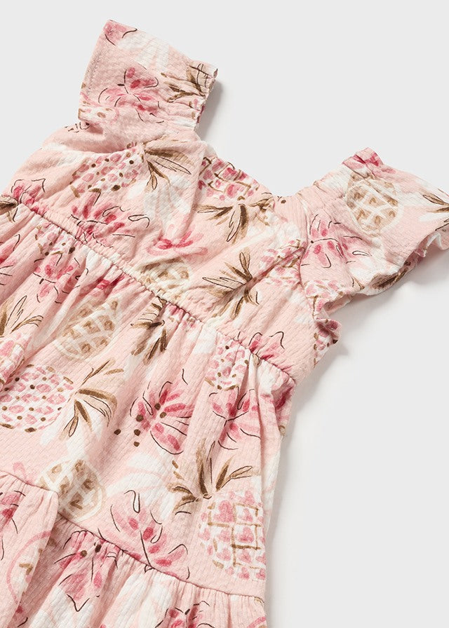 Baby Printed Dress - Pineapple Print