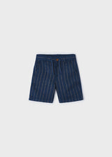 Boys Striped Linen Shorts