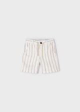 Boys Striped Linen Shorts