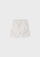 Boys Striped Linen Shorts