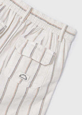 Boys Striped Linen Shorts