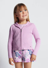 Girls ribbed cardigan LENZING™ ECOVERO™ Viscose