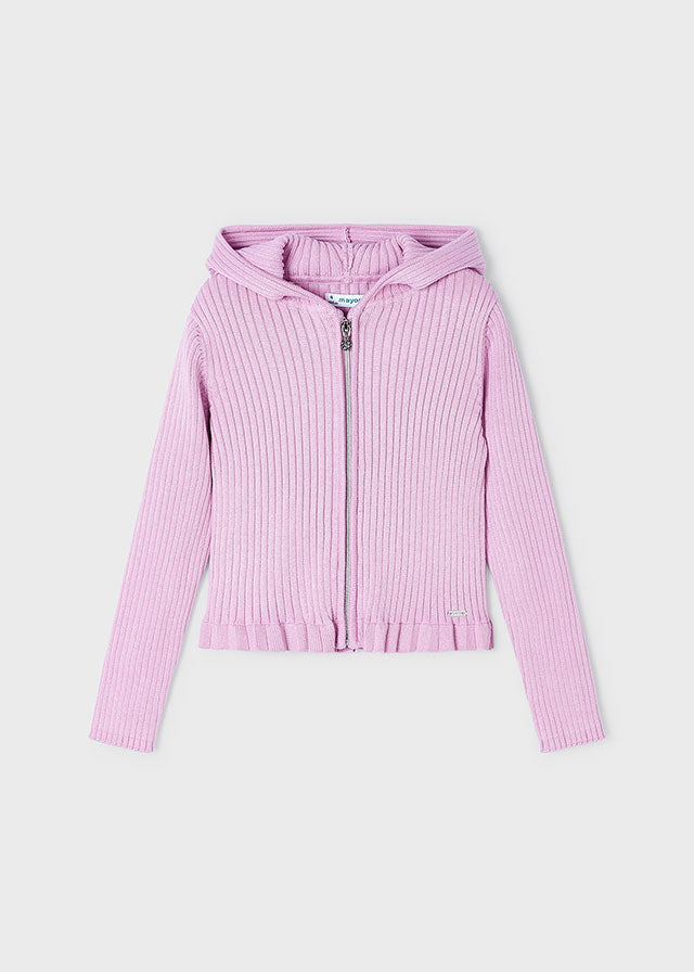 Girls ribbed cardigan LENZING™ ECOVERO™ Viscose