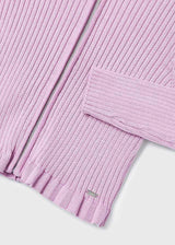 Girls ribbed cardigan LENZING™ ECOVERO™ Viscose