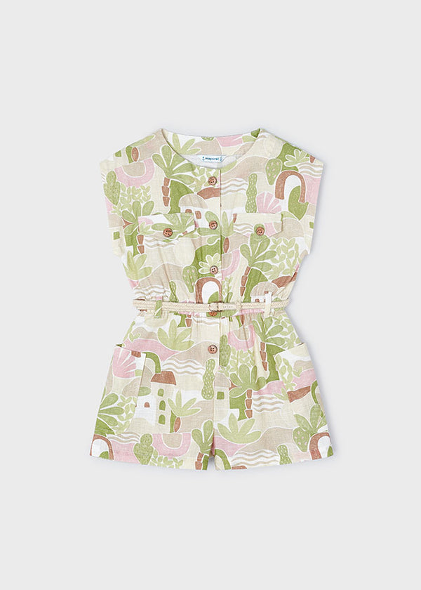 Girls printed romper, Better Cotton