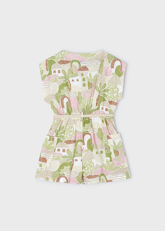 Girls Printed Romper