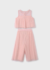 Pleated Tulle Pants And Top, Back