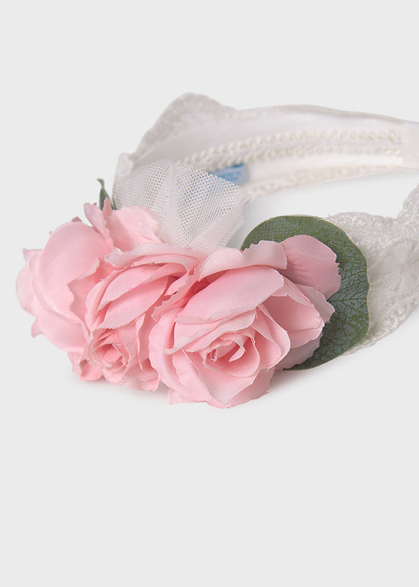 Embroidered Tulle Headband