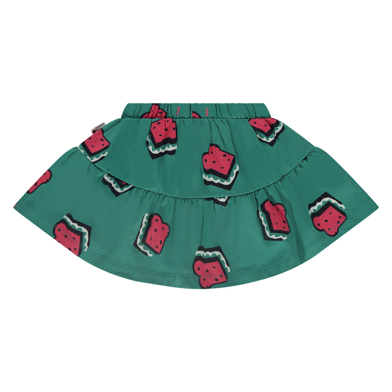 Watermelon Sweat Skirt - Emerald