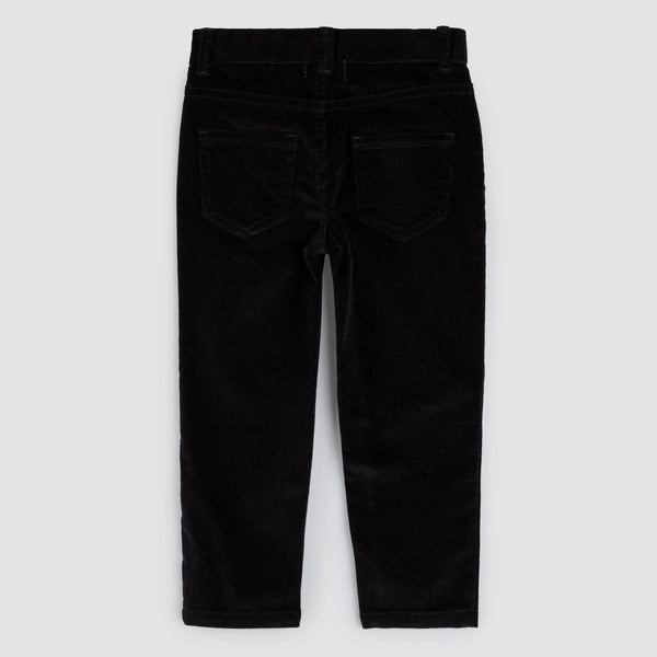 Jet Black Corduroy Boy's Pants