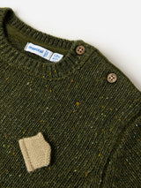 Forest Green Bear Sweater