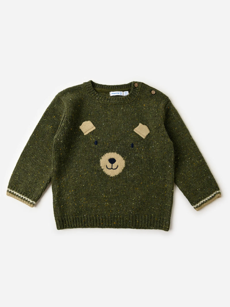 Forest Green Bear Sweater