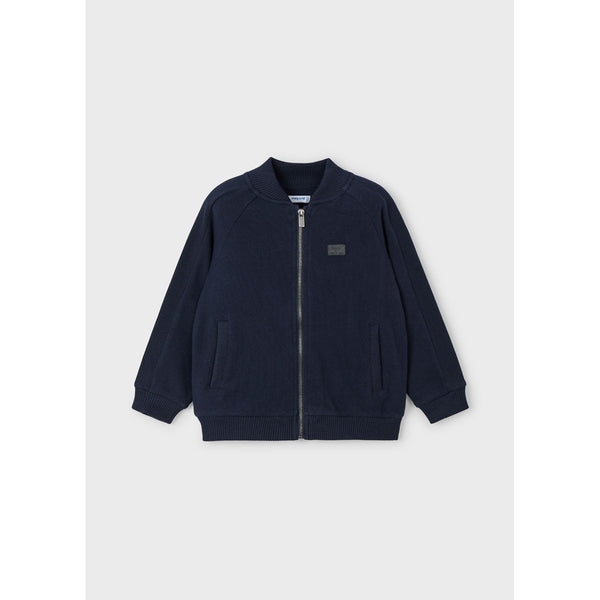 Navy Knit Cardigan & Tracksuit 2PC Set